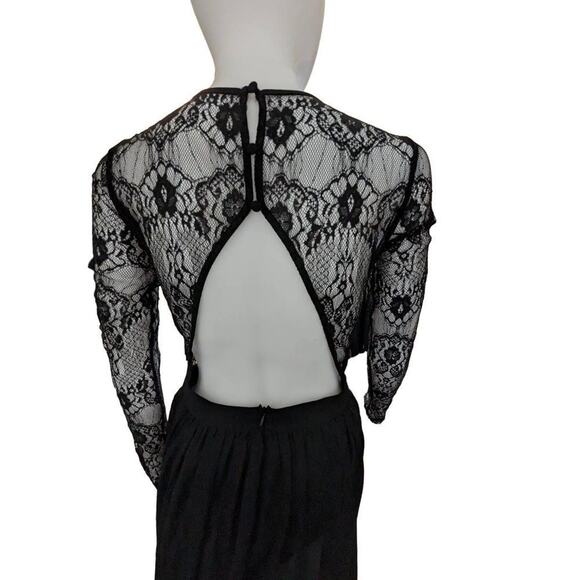 Angie Women's Maxi Dress with Embroidered Top and Open Back - Size S - Picture 5 of 8